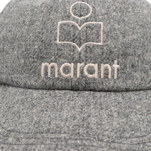 ISABEL MARANT Tyron Logo Ball Cap Grey main image 6